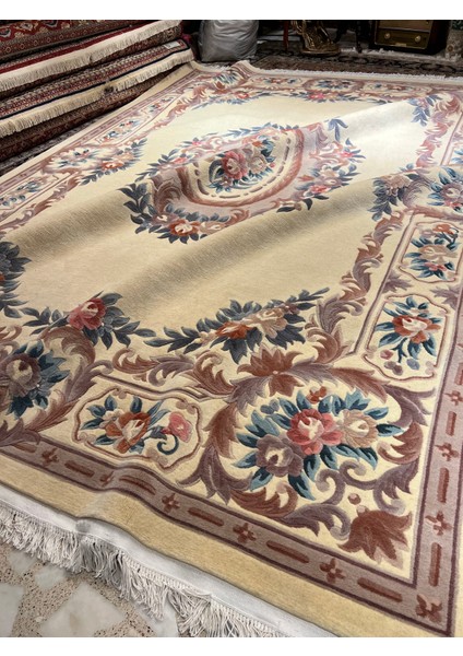 El Dokuma Kabartmalı Çin Halısı Ebat 350 x 253 fırsatları