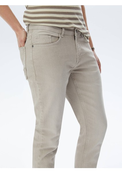 Vizon Slim Fit Denim Pamuk Karışımlı Pantolon