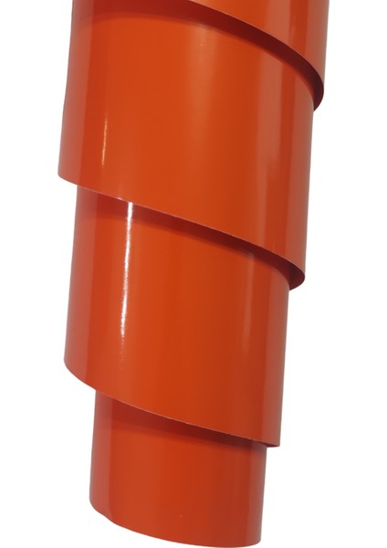 Turuncu Renk Dayanıklı Araç Motor Mobilya Kaplama Folyosu (126CM x 30 Cm)