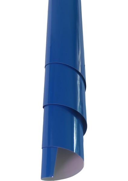 Mavi Renk Dayanıklı Araç Motor Mobilya Kaplama Folyosu (126CM x 30 Cm)