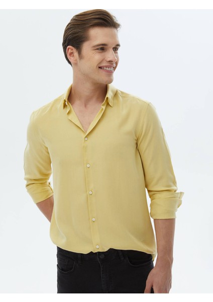 Limon Küfü Regular Fit Dokuma Casual Gömlek modelleri