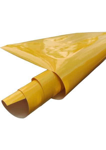 Sarı Renk Dayanıklı Araç Motor Mobilya Kaplama Folyosu (126CMx100 Cm)