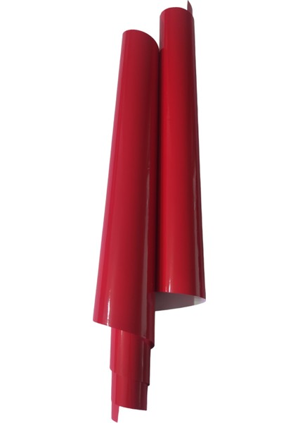 Kırmızı Renk Dayanıklı Araç Motor Mobilya Kaplama Folyosu (126CM x 20 Cm)