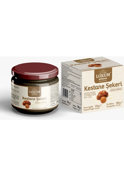 Lokum Atölyesi Kestane Şekeri Cam Kavanoz 500G