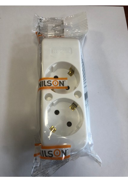Nilson 2 Li Kablosuz Topraklı Klemens Grup Priz