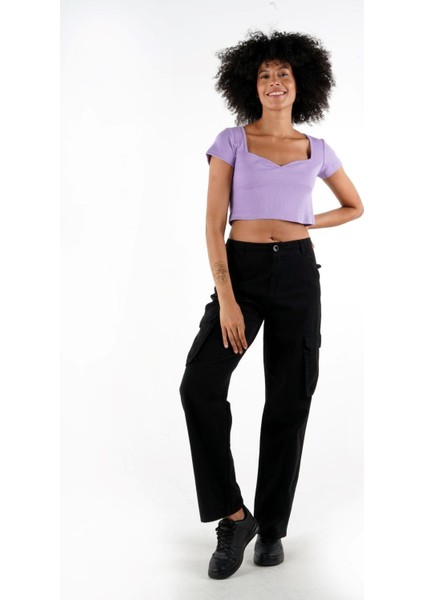 Queen Anne Yaka Crop Bluz (B24-00217)