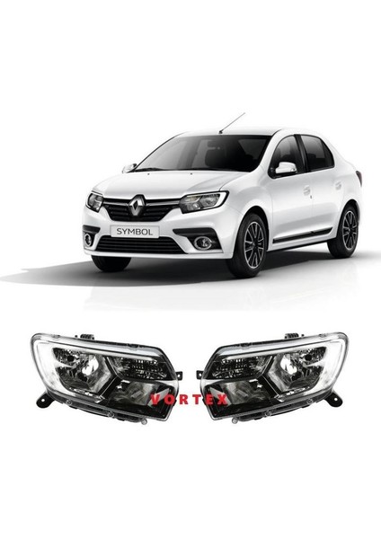 Renault Symbol Ön Sağ Sol Far Lambası Ledli 2016>
