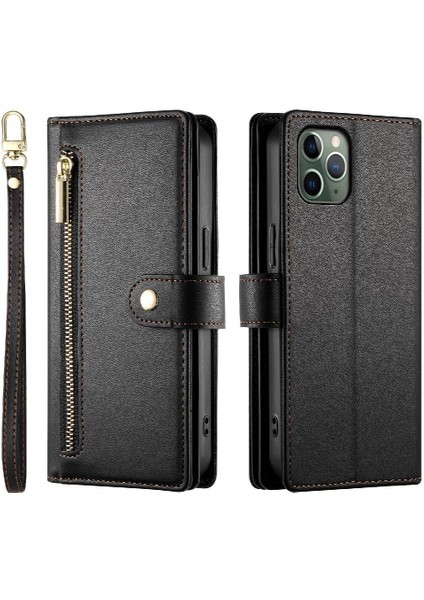 IPhone 11 Pro Için Flip Case Standı Cüzdan Iş Çok Fonksiyonlu Kayış (Yurt Dışından)