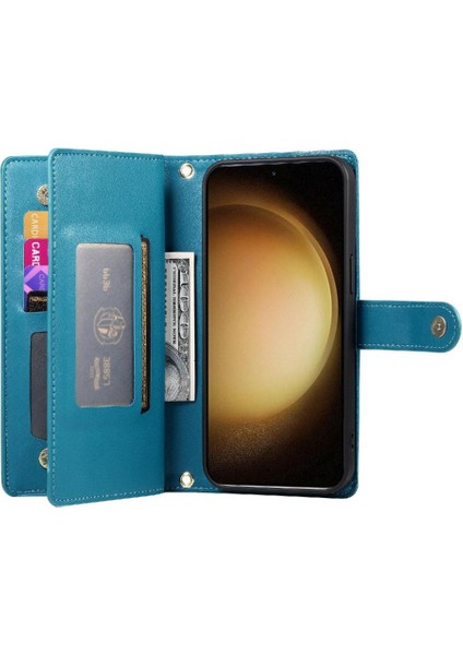 Samsung Galaxy S23 Artı Cüzdan Iş Standı Crossbody Için Flip Case (Yurt Dışından) modelleri