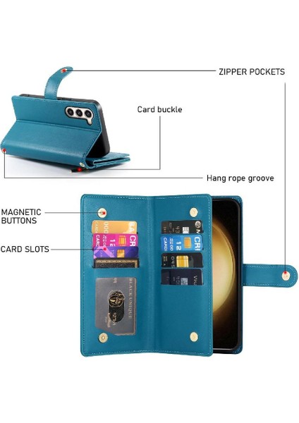 Samsung Galaxy S23 Artı Cüzdan Iş Standı Crossbody Için Flip Case (Yurt Dışından) indirimleri