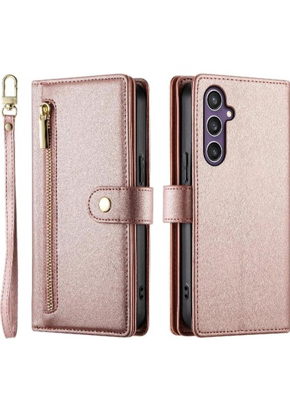 Samsung Galaxy S24 Artı Çok Fonksiyonlu Cüzdan Iş Için Flip Case (Yurt Dışından)