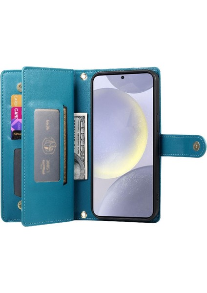 Samsung Galaxy S24 Artı Çok Fonksiyonlu Cüzdan Iş Için Flip Case (Yurt Dışından)