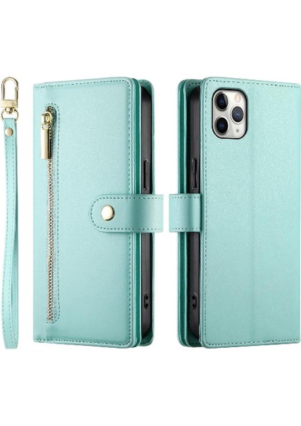 IPhone 11 Için Flip Case Pro Max Iş Crossbody Kayış Standı Cüzdan (Yurt Dışından)