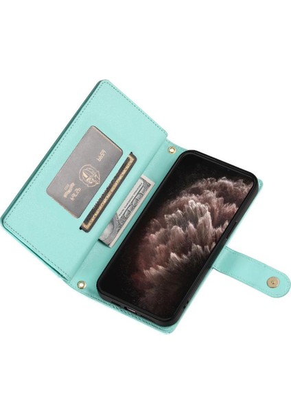 IPhone 11 Için Flip Case Pro Max Iş Crossbody Kayış Standı Cüzdan (Yurt Dışından)