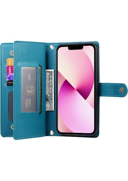 IPhone 13 Iş Cüzdan Standı Crossbody Askısı Için Flip Case (Yurt Dışından) fırsatları