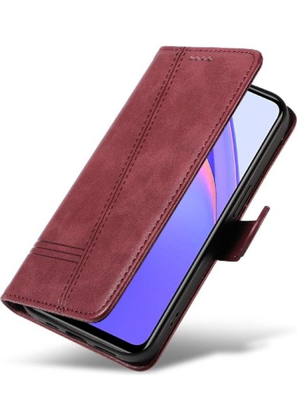 Xiaomi Redmi Not 9 4g Için Filp Durumda Preslenmiş Pu Deri Ayrılabilir Siyah (Yurt Dışından)