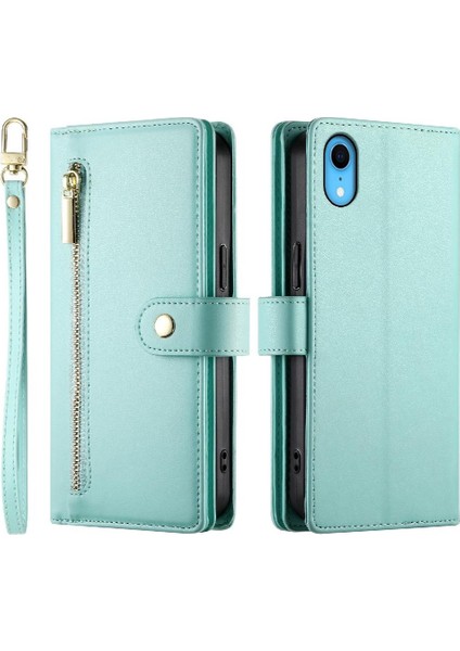IPhone Xr Standı Cüzdan Çok Fonksiyonlu Crossbody Askısı Için Flip Case (Yurt Dışından)