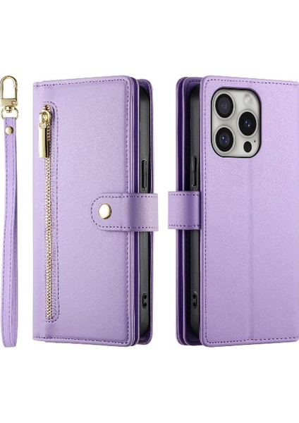 IPhone 16 Için Flip Case Pro Çok Fonksiyonlu Iş Crossbody Kayış (Yurt Dışından)