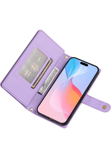 IPhone 16 Için Flip Case Pro Çok Fonksiyonlu Iş Crossbody Kayış (Yurt Dışından)