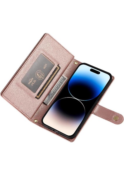 IPhone 14 Için Flip Case Pro Standı Iş Cüzdan Çok Fonksiyonlu Kayış (Yurt Dışından) fiyatları