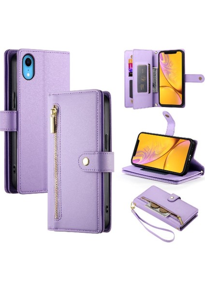 IPhone Xr Standı Cüzdan Çok Fonksiyonlu Crossbody Askısı Için Flip Case (Yurt Dışından) modelleri