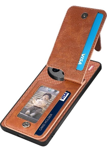 Vıvo X90 Pro Için Kılıf Standı Crad Yuvası Cüzdan Fermuar Manyetik Araç Montaj (Yurt Dışından)