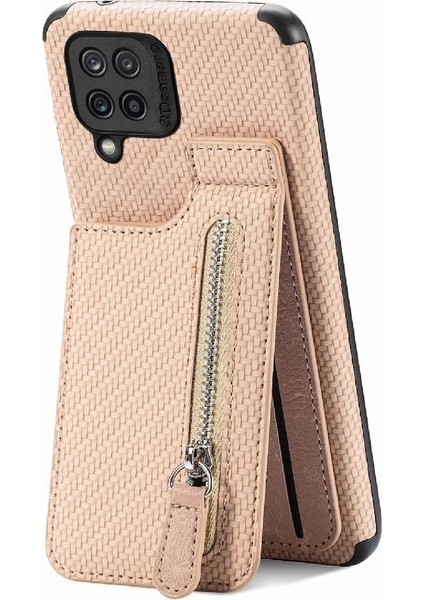 Samsung Galaxy M32 4g Manyetik Araç Montaj Crad Yuvası Fermuar Cüzdan (Yurt Dışından)