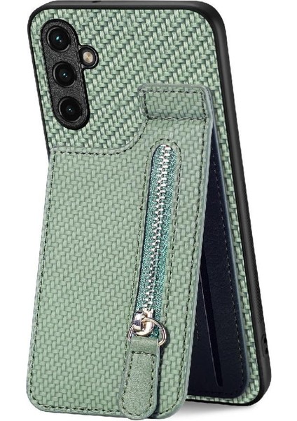 Samsung Galaxy A14 5g Fermuar Manyetik Araç Montaj Cüzdan Crad Yuvası (Yurt Dışından)