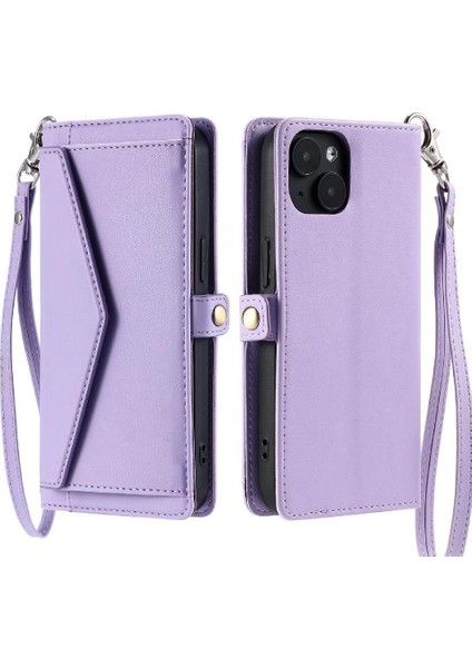 Cüzdan Crossbody Kılıf IPhone 15 Artı Cüzdan Kılıf Kadınlar Için Kart Tutucu (Yurt Dışından) fiyatları