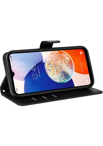 Samsung Galaxy A14 5g Için Filp Durumda Preslenmiş Pu Deri Cüzdan Telefon Kılıfı (Yurt Dışından) fiyatları