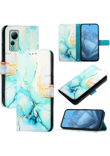 Ulefone Not 14 Için Kılıf Mermer Desen Kickstand Cüzdan Pu Deri (Yurt Dışından) indirimleri