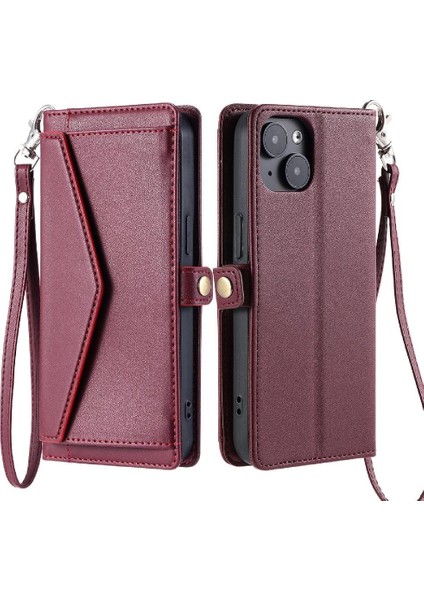 Cüzdan Crossbody Kılıf IPhone 13 Için Mini Kart Tutucu Cüzdan Kılıf Kadınlar Için (Yurt Dışından) indirimleri