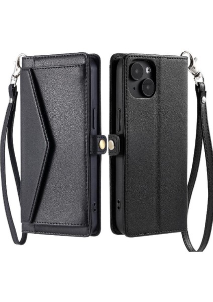 Cüzdan Crossbody Kılıf IPhone 13 Için Mini Kart Tutucu Cüzdan Kılıf Kadınlar Için (Yurt Dışından)