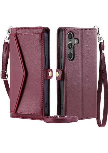 Cüzdan Crossbody Kılıf Samsung Galaxy A25 5g Cüzdan Kılıf Kadınlar Için Kart (Yurt Dışından)