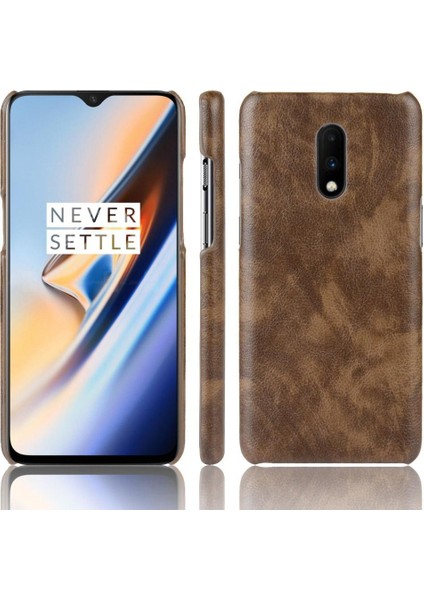 Oneplus 7 Pro Uyumluluk Anti Scratch Lychee Desen Için Retro Kılıf (Yurt Dışından)