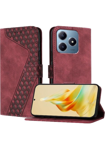 Realme C63 4g Manyetik Kapak Için Telefon Kılıfı Folio Kickstand Cüzdan Kartı (Yurt Dışından) fırsatları