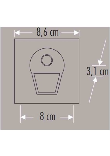 1W Sensörlü Siyah Koridor Armatürü Beyaz (6500K) CT-5170S fiyatları