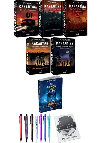 Karantina 5'Li - Bir Kibritle Yok Olmak + Kalem + Not Defteri