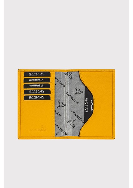 Passcase Kartlık Bölmeli Pasaport Kılıfı Sarı