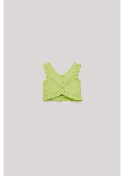 Bg Store Kız Çocuk Yeşil Şort