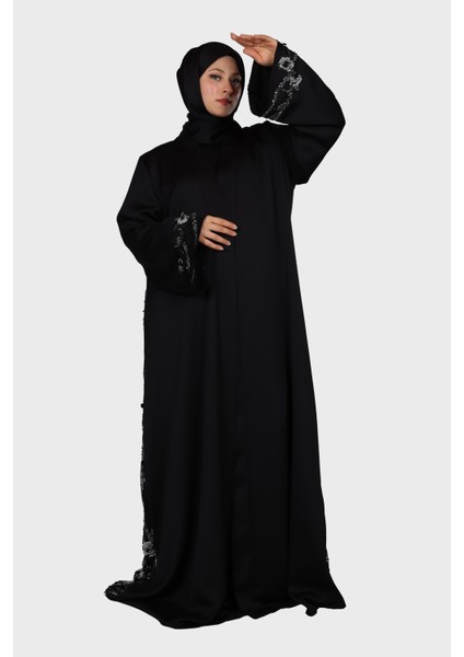 Harika Wear Orijina Kristal Çiçekli Ferace Abaya