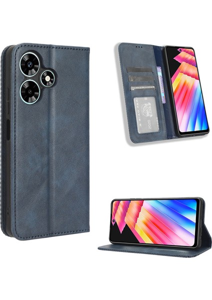 Infinix Hot 30 5G/X6832 Mıknatıslı Deri Telefon Kılıfı (Yurt Dışından)