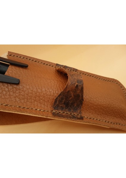 Crazy Hors Hakiki Deri El Emeği Özel Kalemleriniz Için Kalemlik Kalem Kutu 27 cm 6 cm 11A6 fırsatları