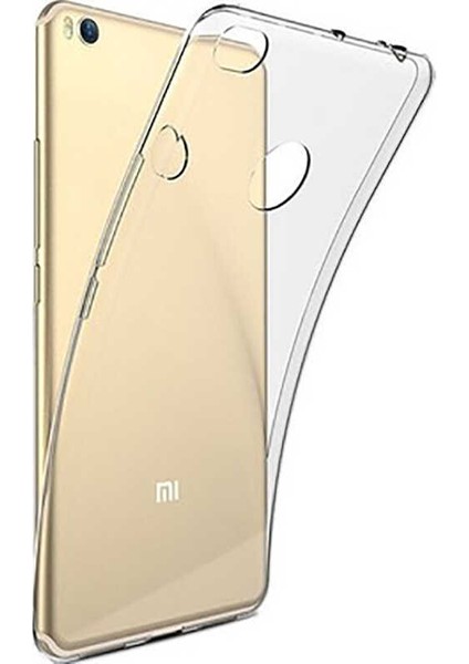 BLS Store Xiaomi Mi Max 2 Kılıf Süper Silikon Kapak - Renksiz