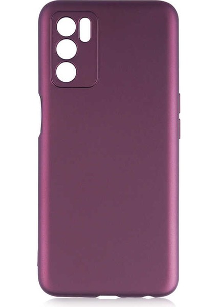 Oppo A16 Kılıf Premier Silikon Kapak - Mürdüm