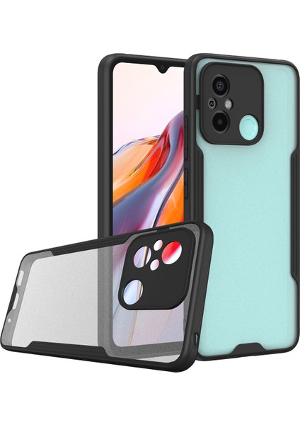 Xiaomi Redmi 12C Kılıf Parfe Kapak - Siyah