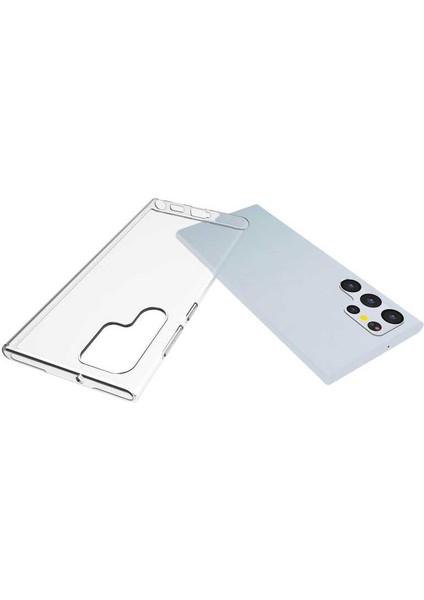 BLS Store Samsung Galaxy S22 Ultra Kılıf Süper Silikon Kapak - Renksiz