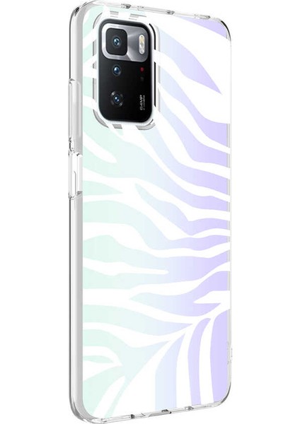 Xiaomi Redmi 10 Kılıf M - Blue Desenli Kapak - Zebra No1