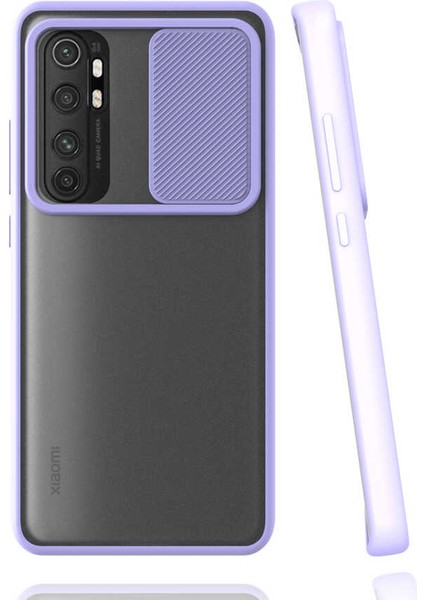 Xiaomi Mi Note 10 Lite Kılıf Lensi Kapak - Lila