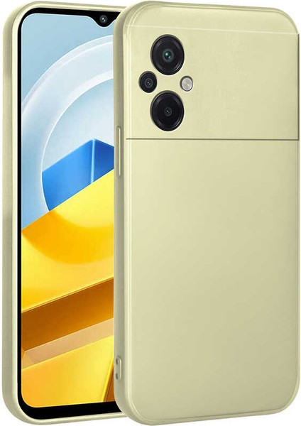 Xiaomi Poco M5 Kılıf Premier Silikon Kapak - Gold